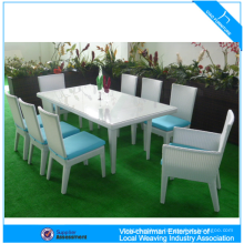 Creative modern rattan dining table and chair